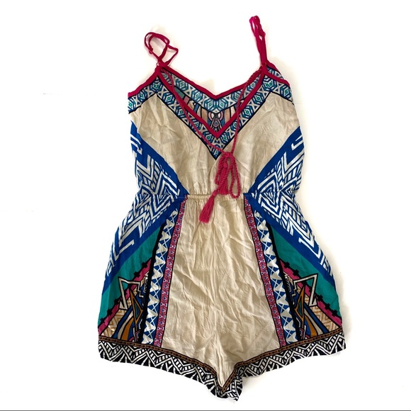 Flying Tomato Multicolored Short Romper - Small - Picture 4 of 4